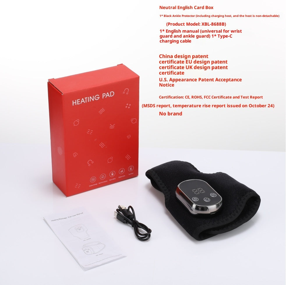 Electric Foot Ankle Massager with Heat & Vibration (Wireless & Rechargeable!)