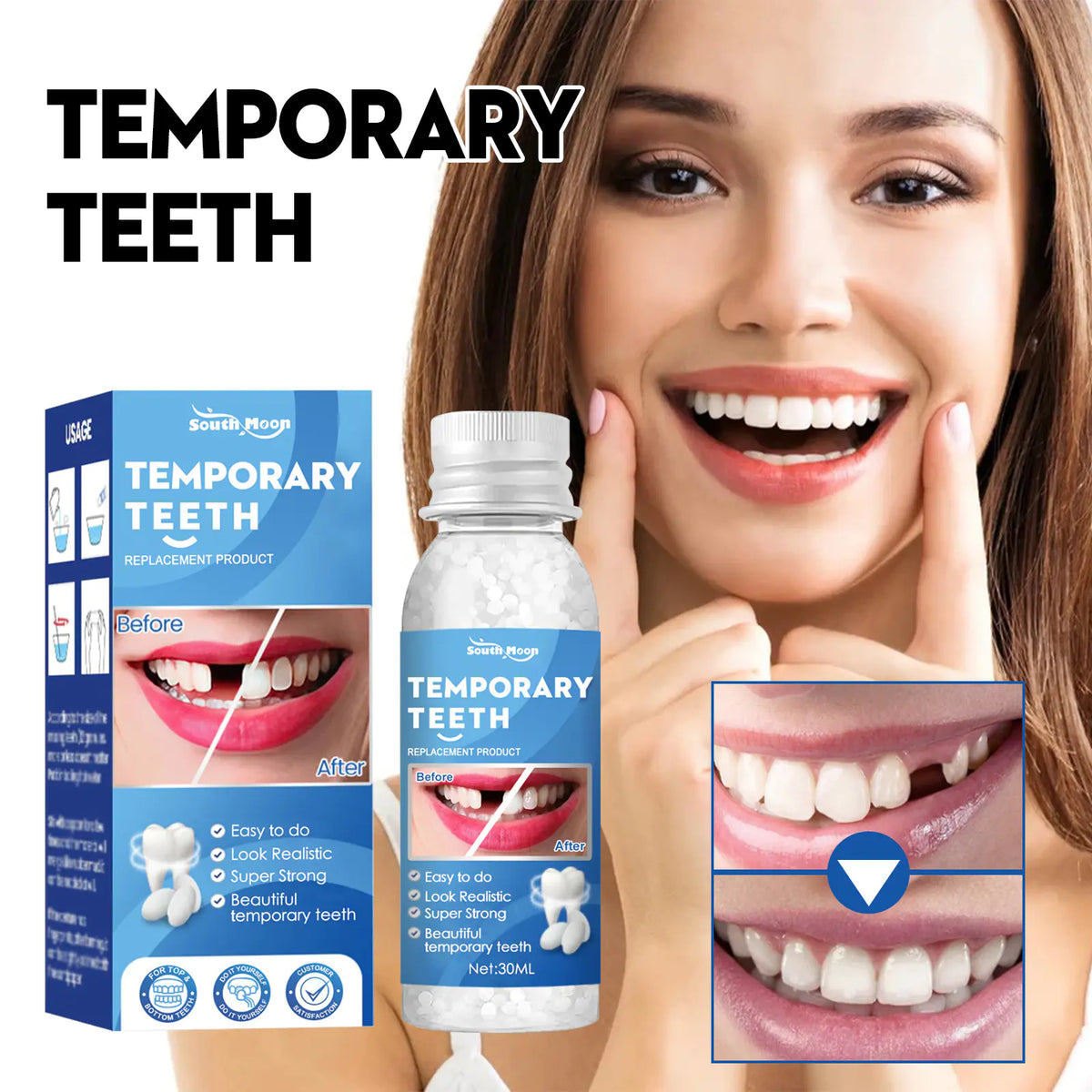 South Moon Solid Dental Wax for Temporary Tooth Repair