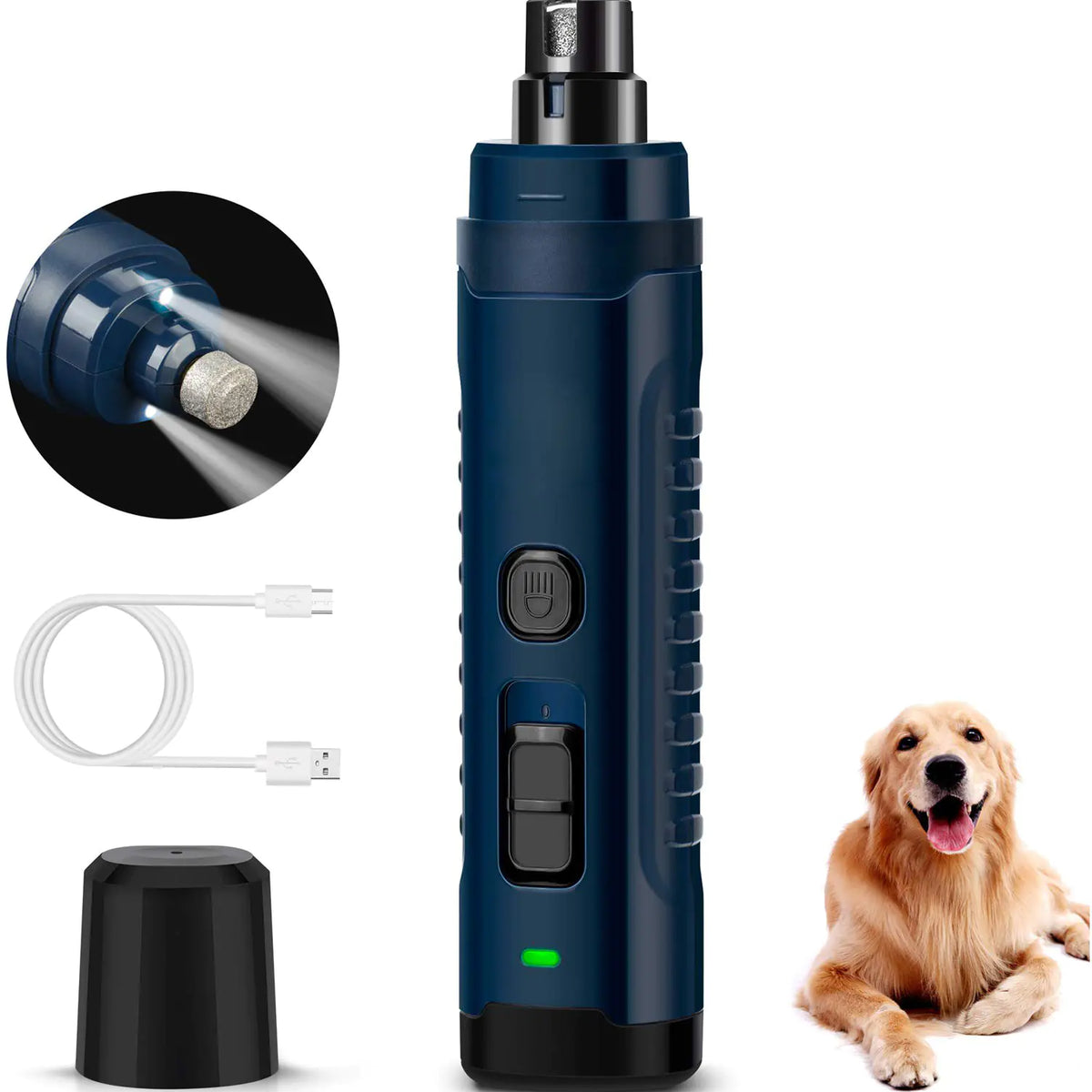 Electric Pet LED Nail Grinder